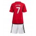 Maillot de foot Manchester United Mason Mount #7 Domicile vêtements enfant 2023-24 Manches Courtes (+ pantalon court)